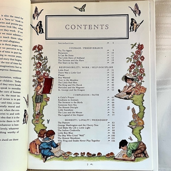 Children’s Book of Virtues w/ Dust Cover 1995 Like New - Picture 6 of 12